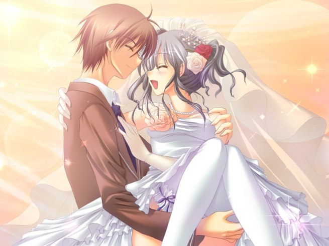 Jun'ihci and Yuuhi's wedding in the game